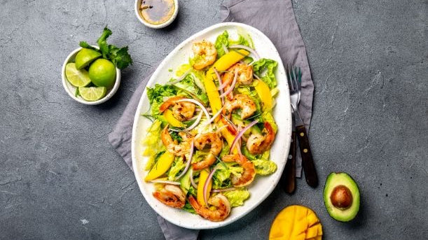 Recette Healthy : Crevettes poêlées à la mangue