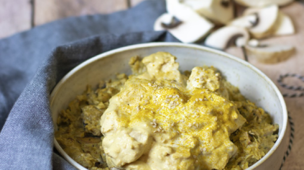 recette healthy : Porridge Salé au Poulet façon risotto