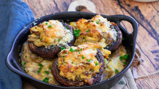 recette healthy : champignons farcis