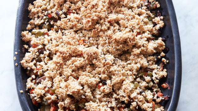 Crumble de légumes Yoga CookBook Tayrona Yoga