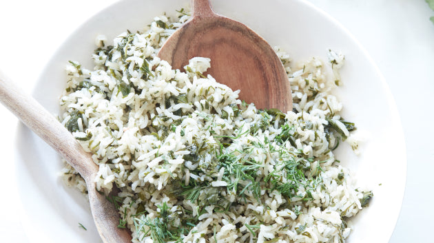 Riz aux herbes Yoga CookBook Tayrona Yoga