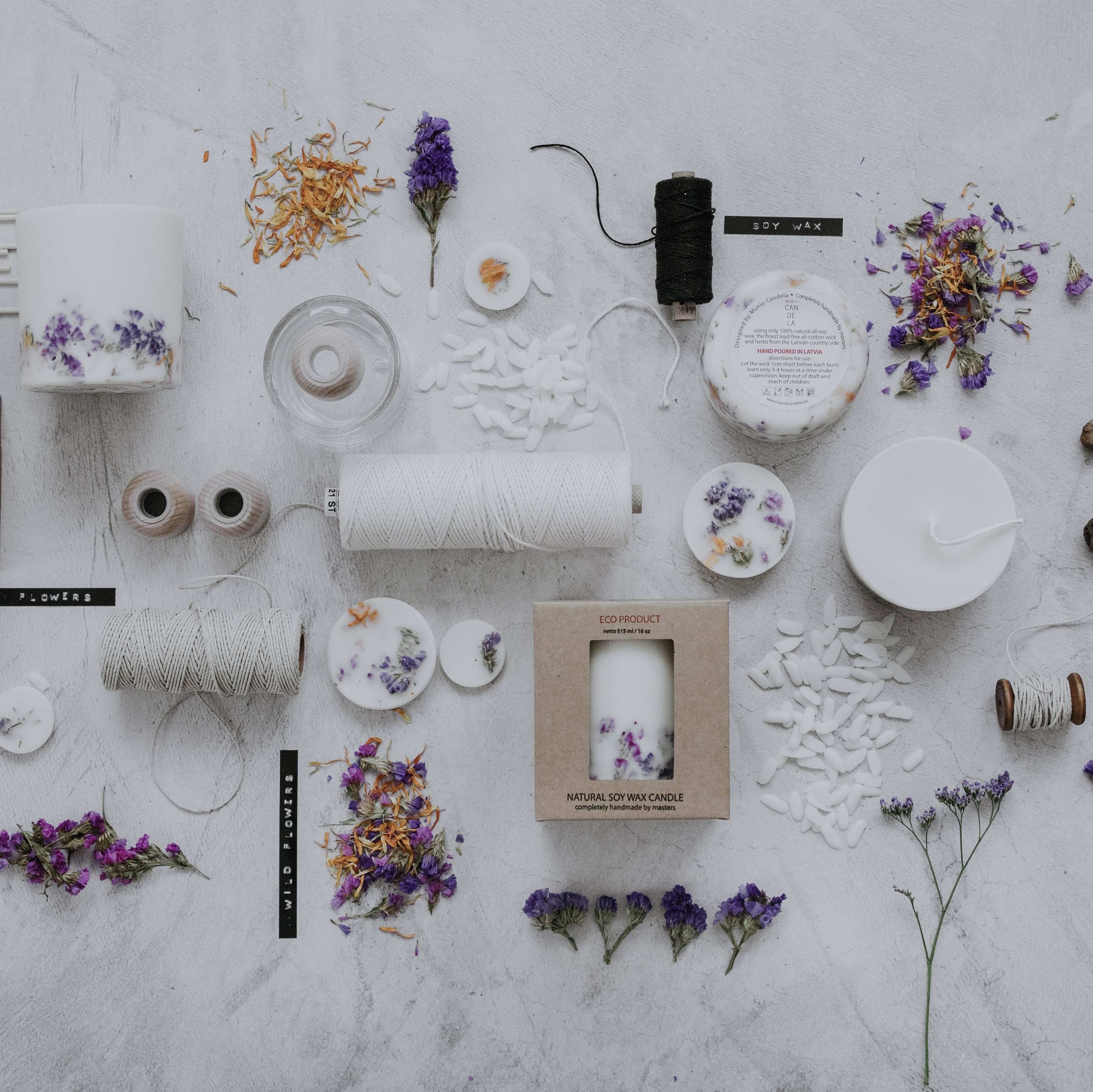 Bougie naturelle Wild Flowers