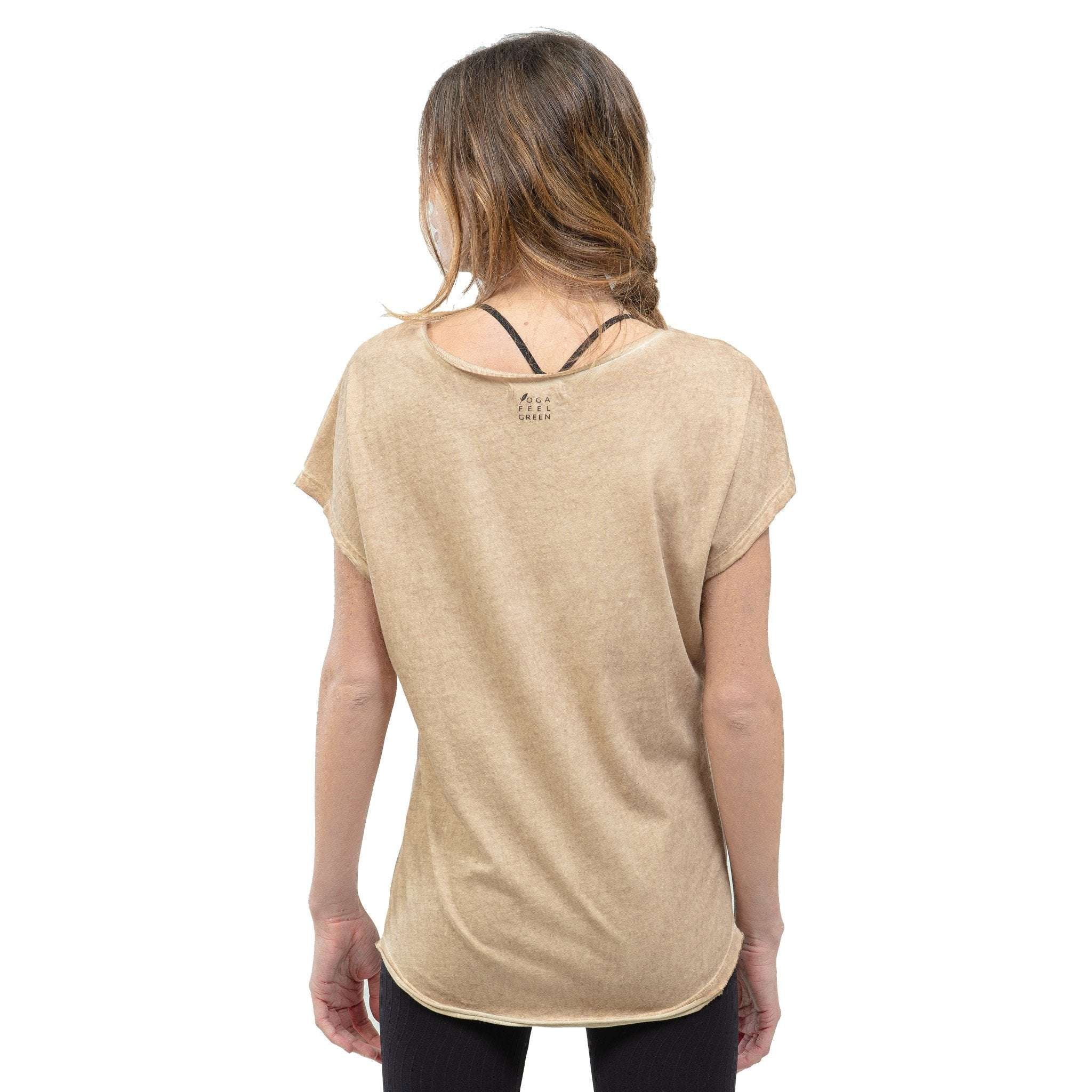 Tee shirt en coton Bio Asana Vegetal Coffee