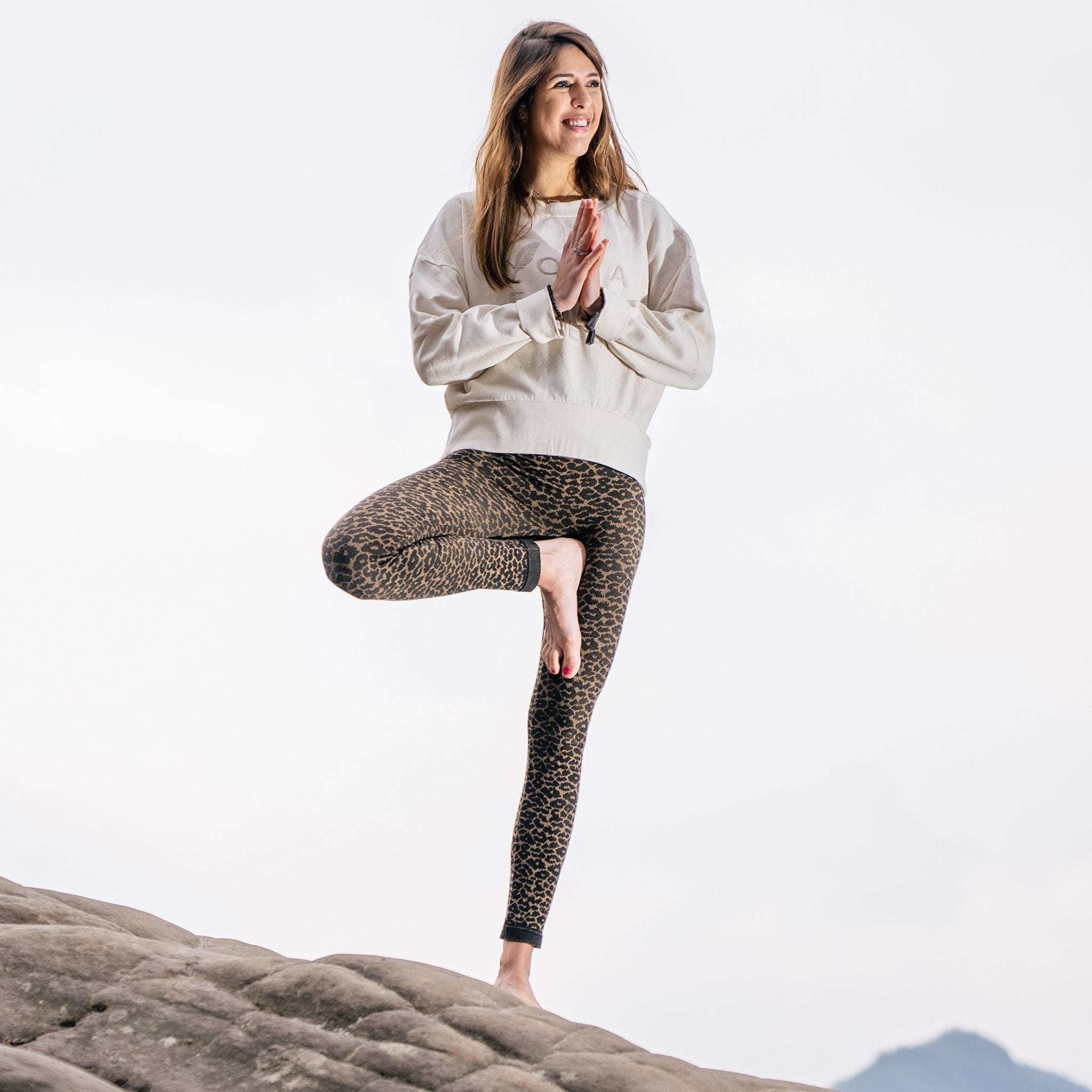 Leggings seamless de Yoga Leo Coffee