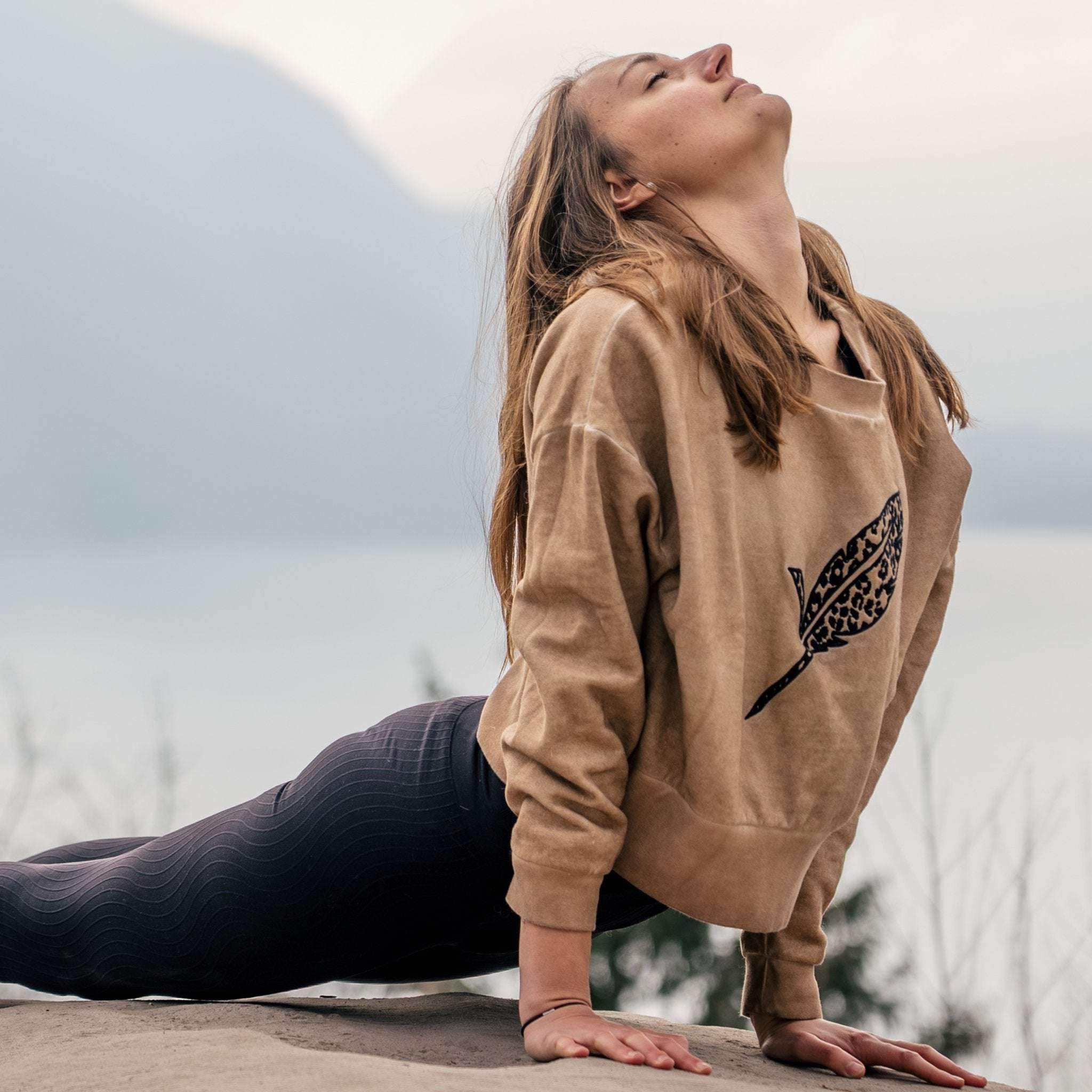 Sweat en Coton Bio et teinture Végétale Orgasweat Coffee