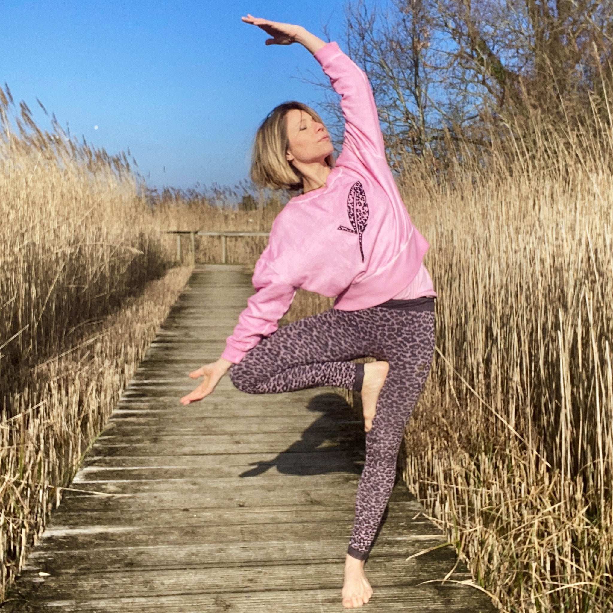 Sweat en Coton Bio et teinture Végétale Orgasweat Flamingo