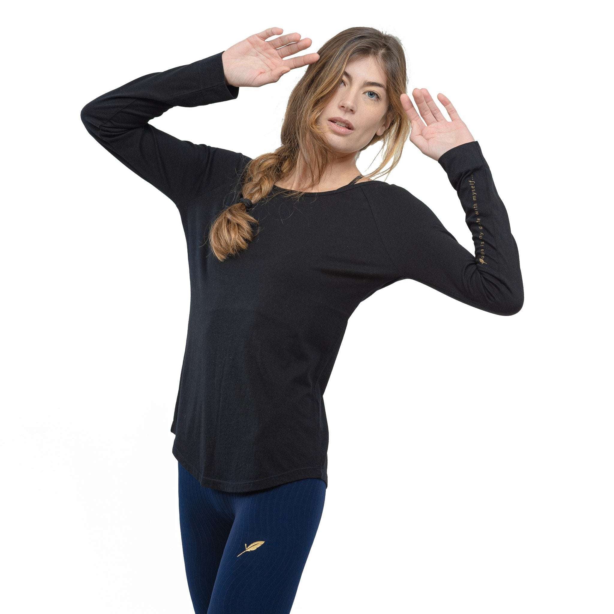 Tee shirt de Yoga Bio Spiritual Black