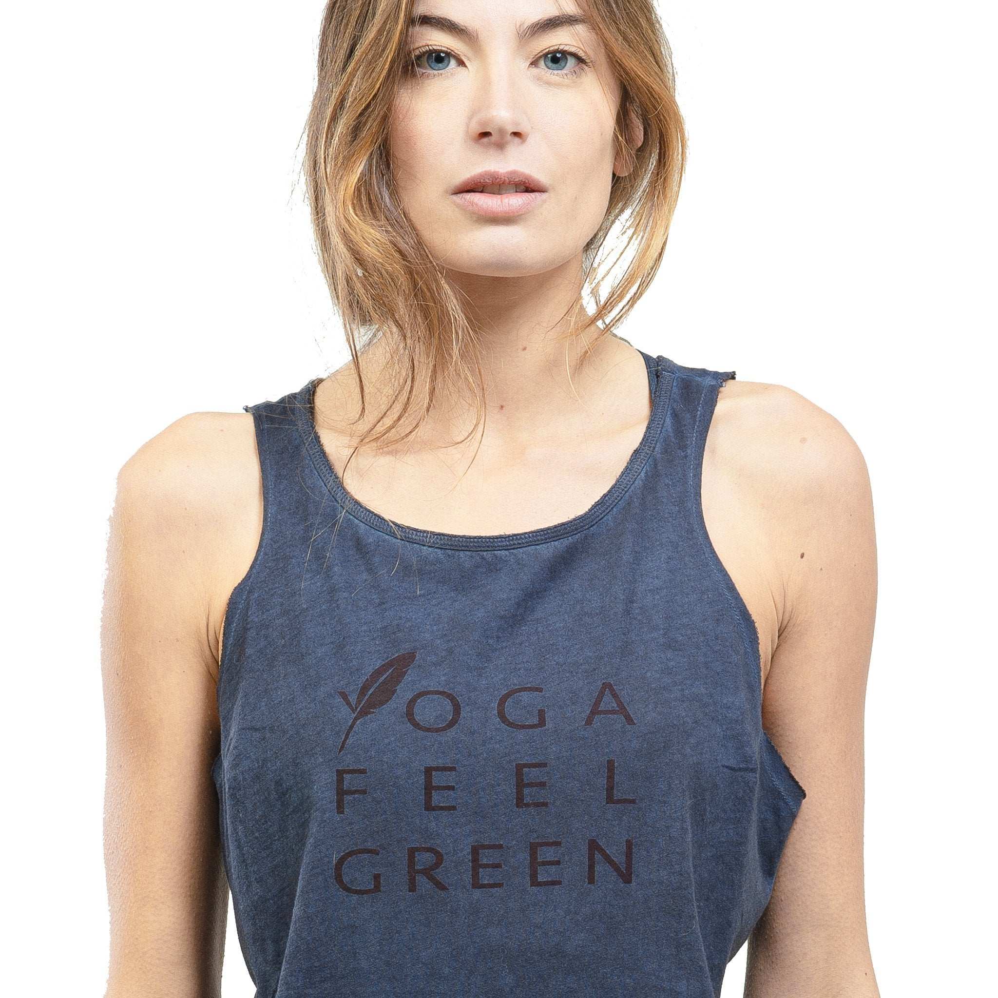 Débardeur de Yoga Bio et teinture végétale Surya Veg Abysse