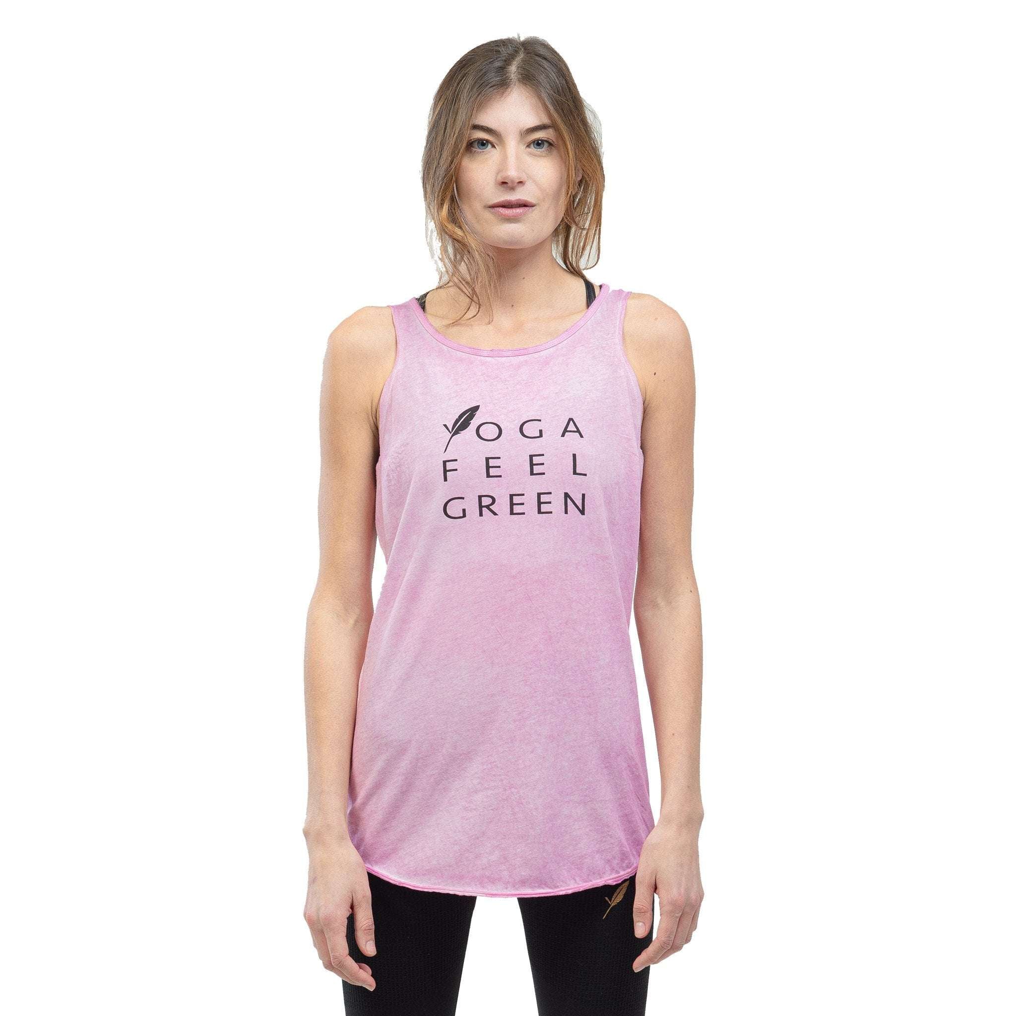 Débardeur de Yoga Bio et teinture végétale Surya Veg Flamingo