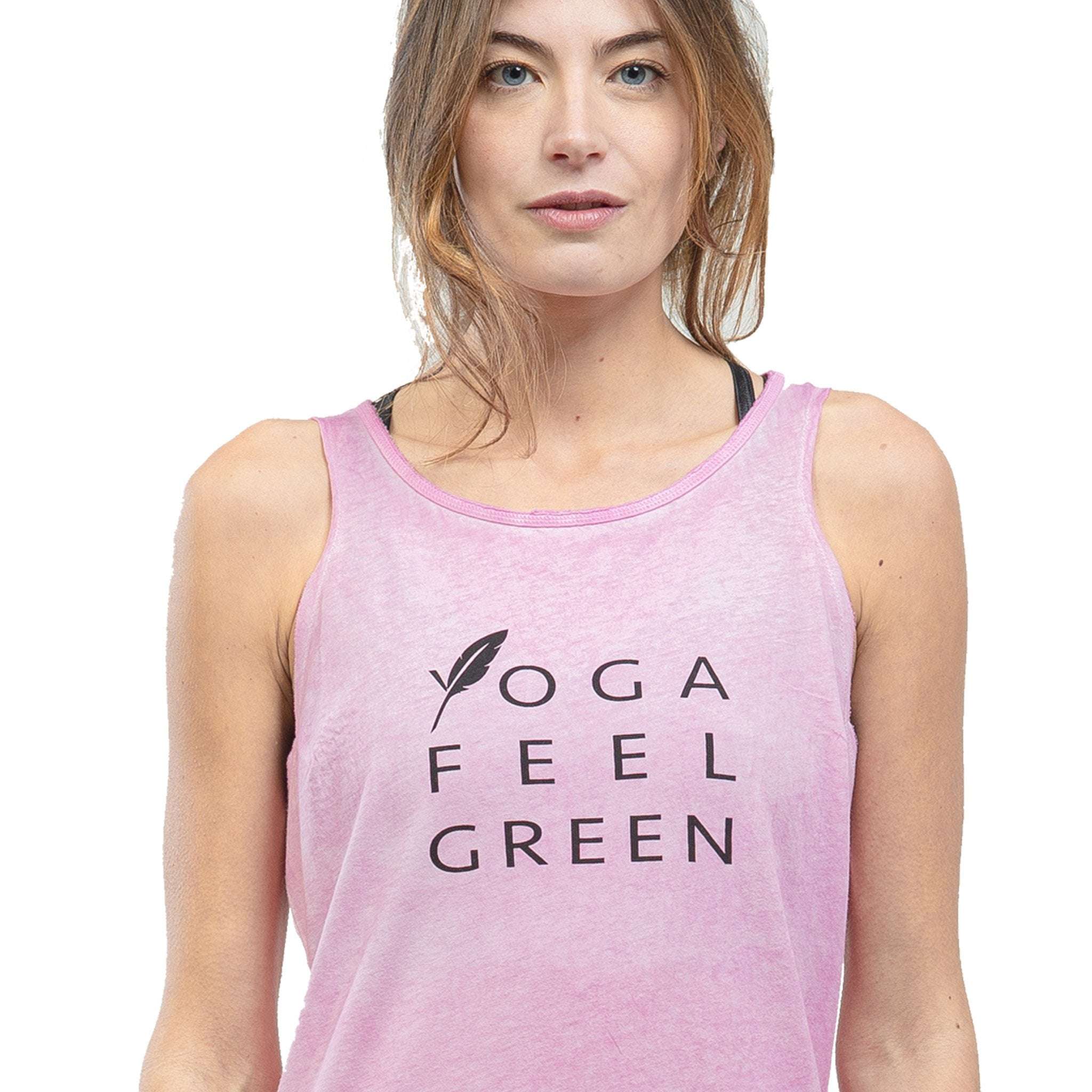 Débardeur de Yoga Bio et teinture végétale Surya Veg Flamingo