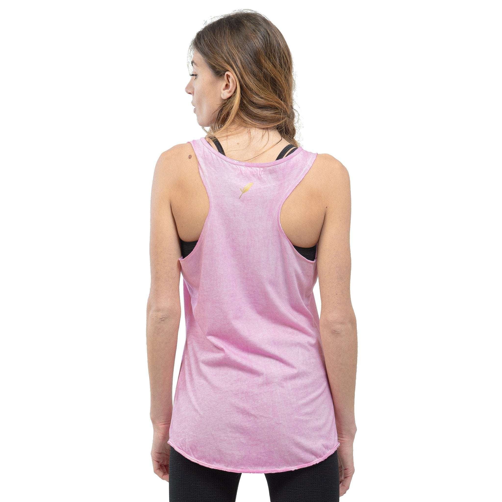 Débardeur de Yoga Bio et teinture végétale Surya Veg Flamingo