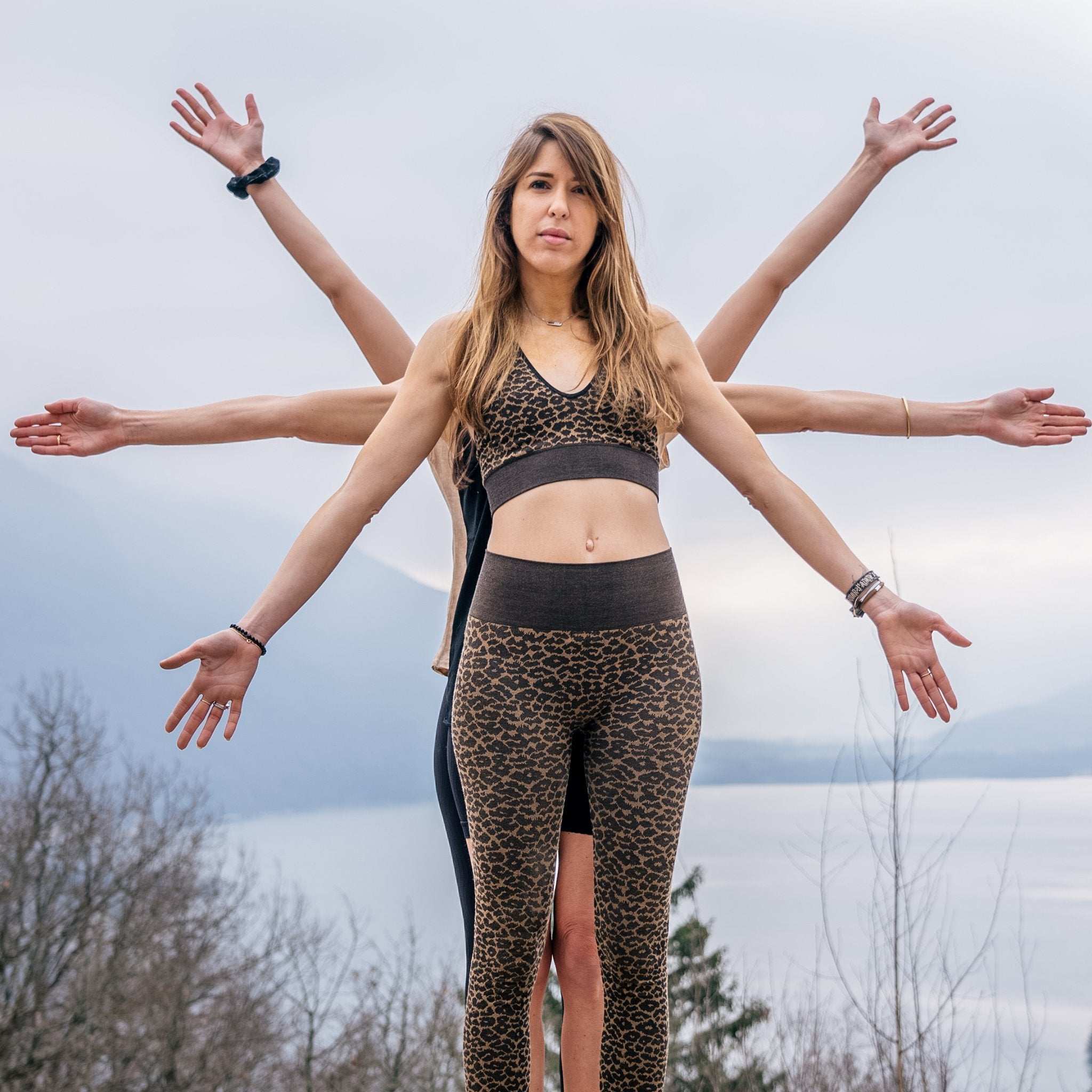 Brassière seamless de Yoga Wild Coffee