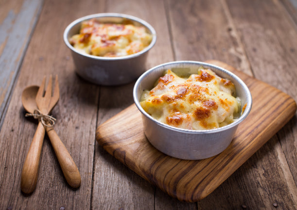 Recette légère : Le gratin aux champignons et jambon