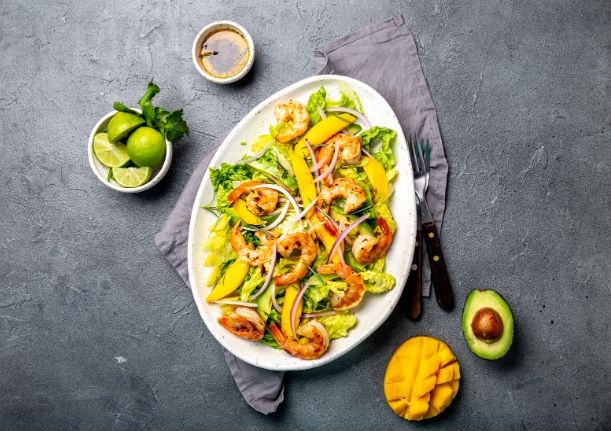 Recette Healthy : Crevettes poêlées à la mangue