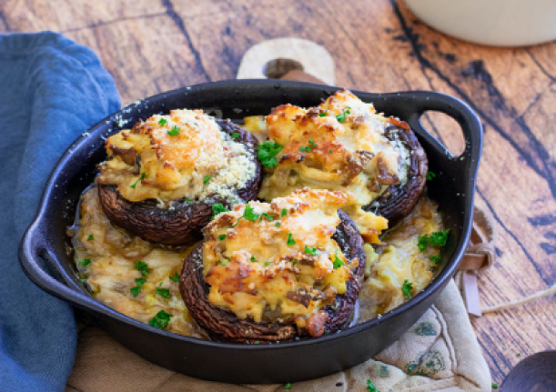 recette healthy : champignons farcis