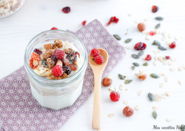 recette healthy : cheesecake citron et noisettes