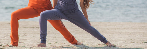 Pantalon de yoga Jazz - 95% coton Bio et 5% Lycra Blanc - Fin de Serie -  Vêtements de Yoga Femme - Coton Bio Fin de série