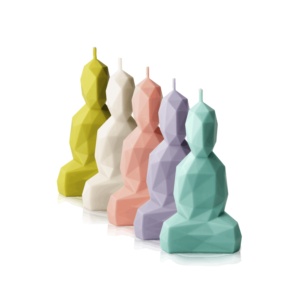 Bougie design en cire de colza Little Buddha