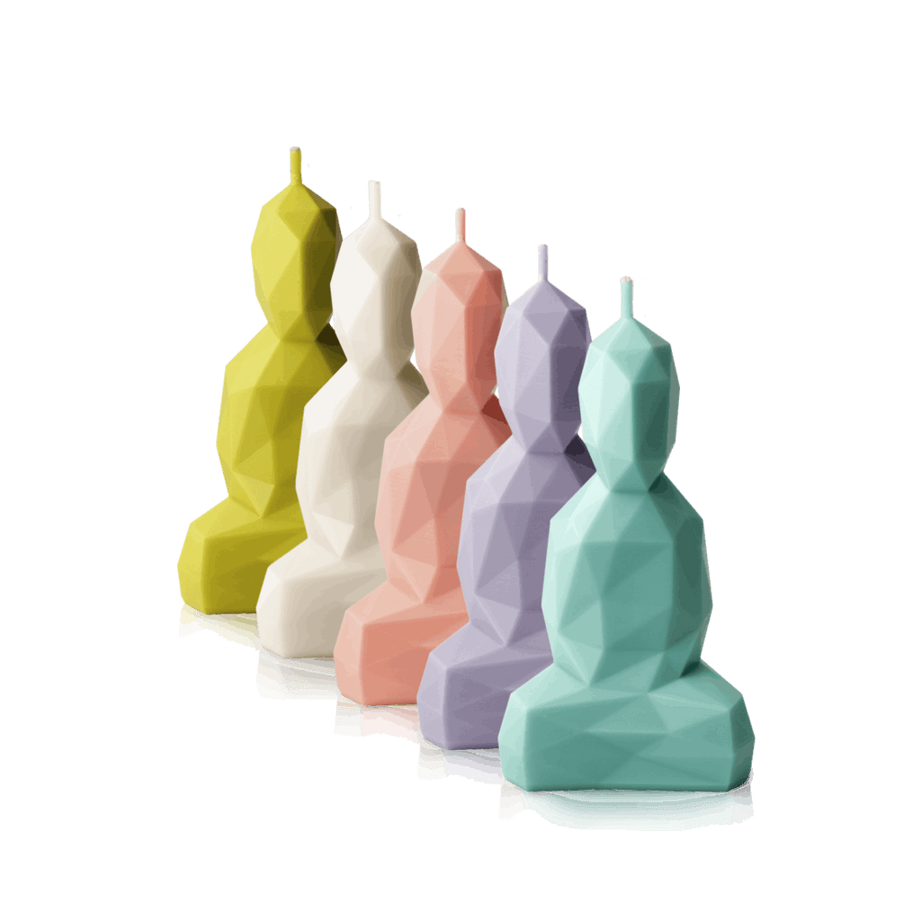 Bougie design en cire de colza Little Buddha