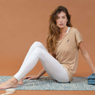 Tee shirt en coton Bio Asana Vegetal Coffee