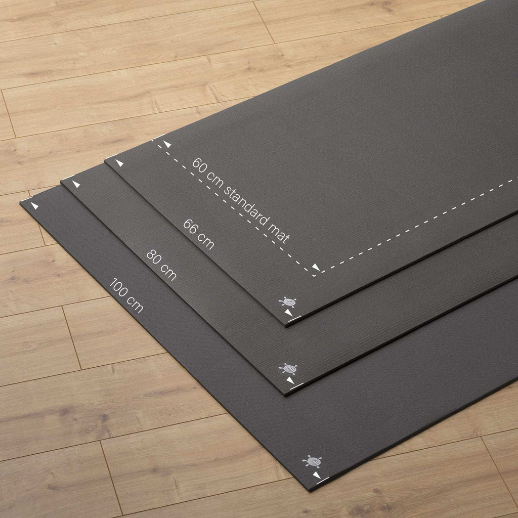 Tapis de Yoga Black Grip Kurma anthracite 6,5 mm - 3 tailles