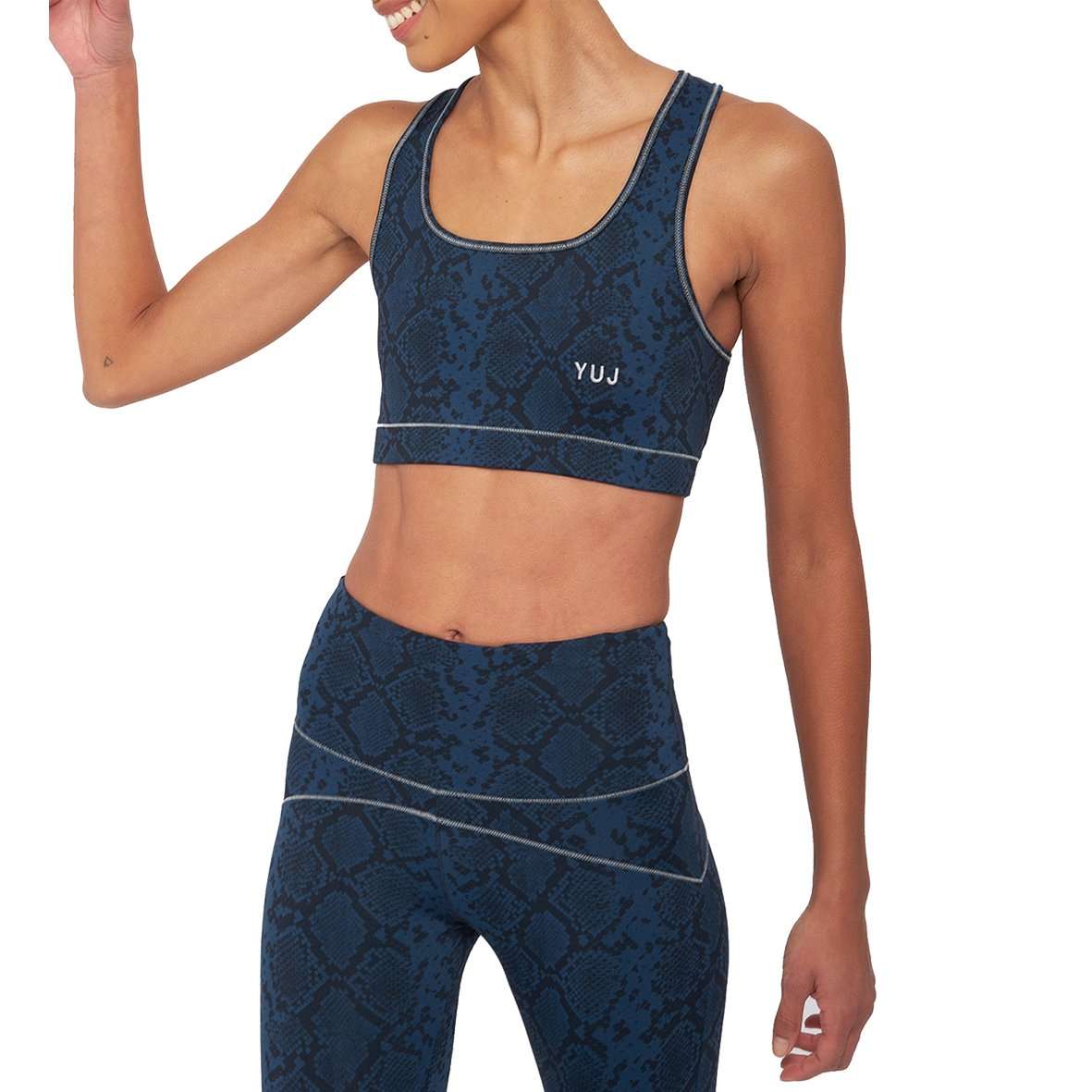 Brassière de Yoga Python blue Yuj