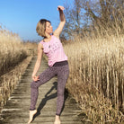 Débardeur de Yoga Bio et teinture végétale Surya Veg Flamingo