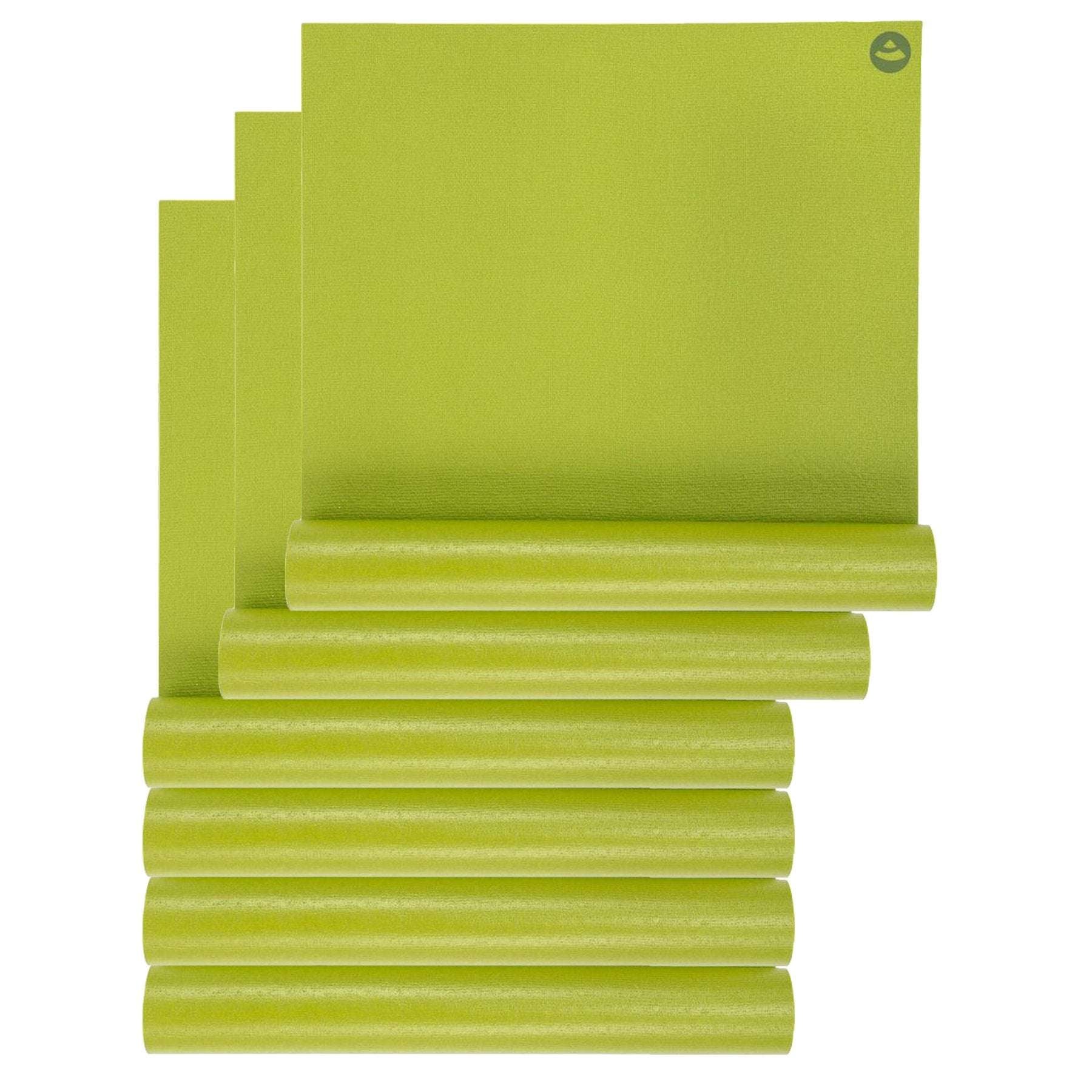 Pack 6 Tapis de Yoga découverte Écologique Vert - 3mm
